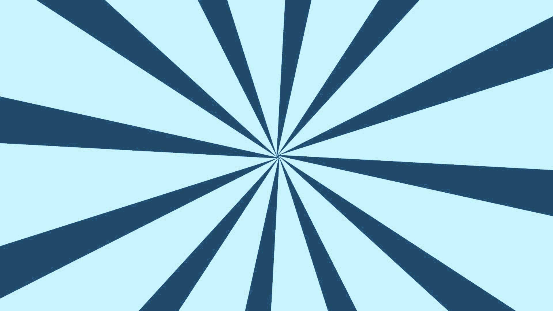 YouTube縮圖 桌布 壁紙 — 放射狀的藍色和海軍藍條紋在中心點匯聚，形成動態的幾何爆發圖案。