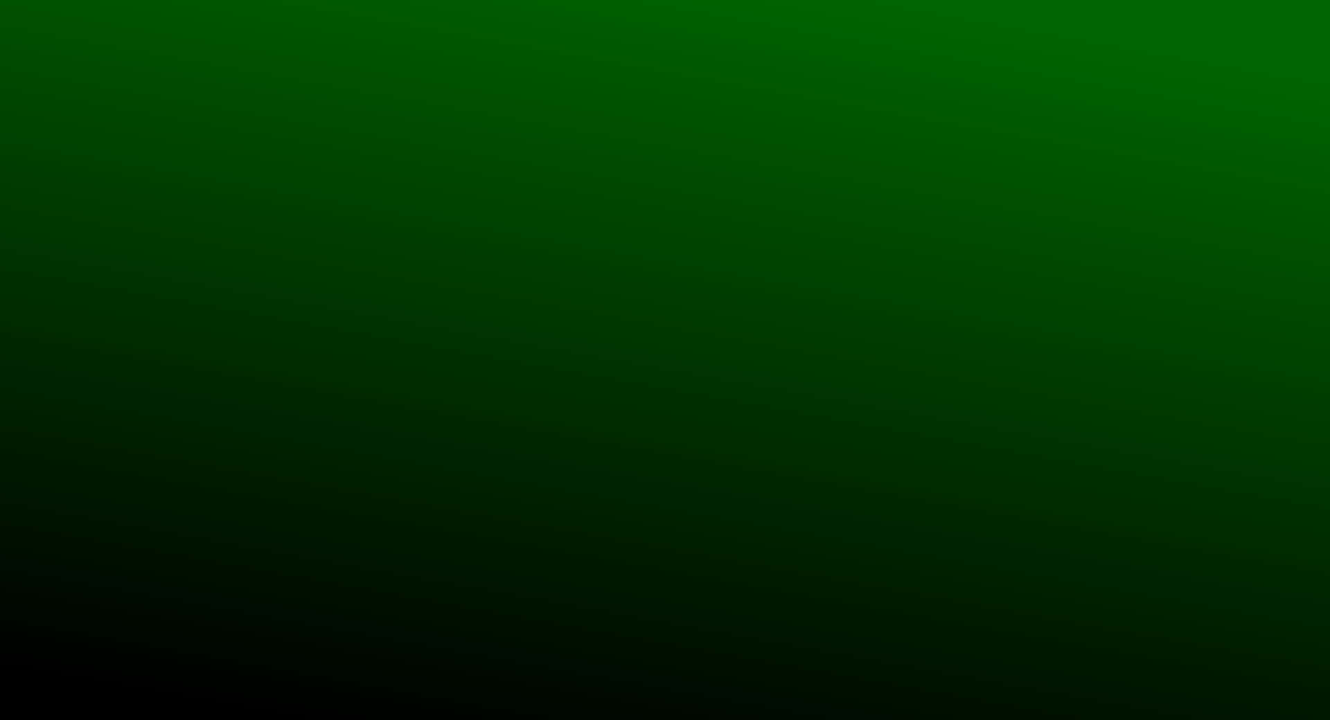Green Gradient 桌布 壁紙 — 整個畫面由深森林綠色平滑漸變至黑色。