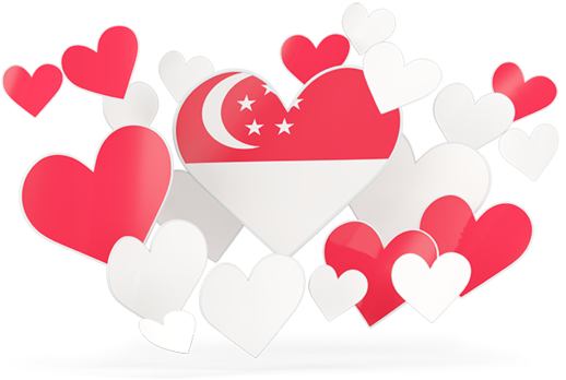 新加坡愛心圖案 壁紙