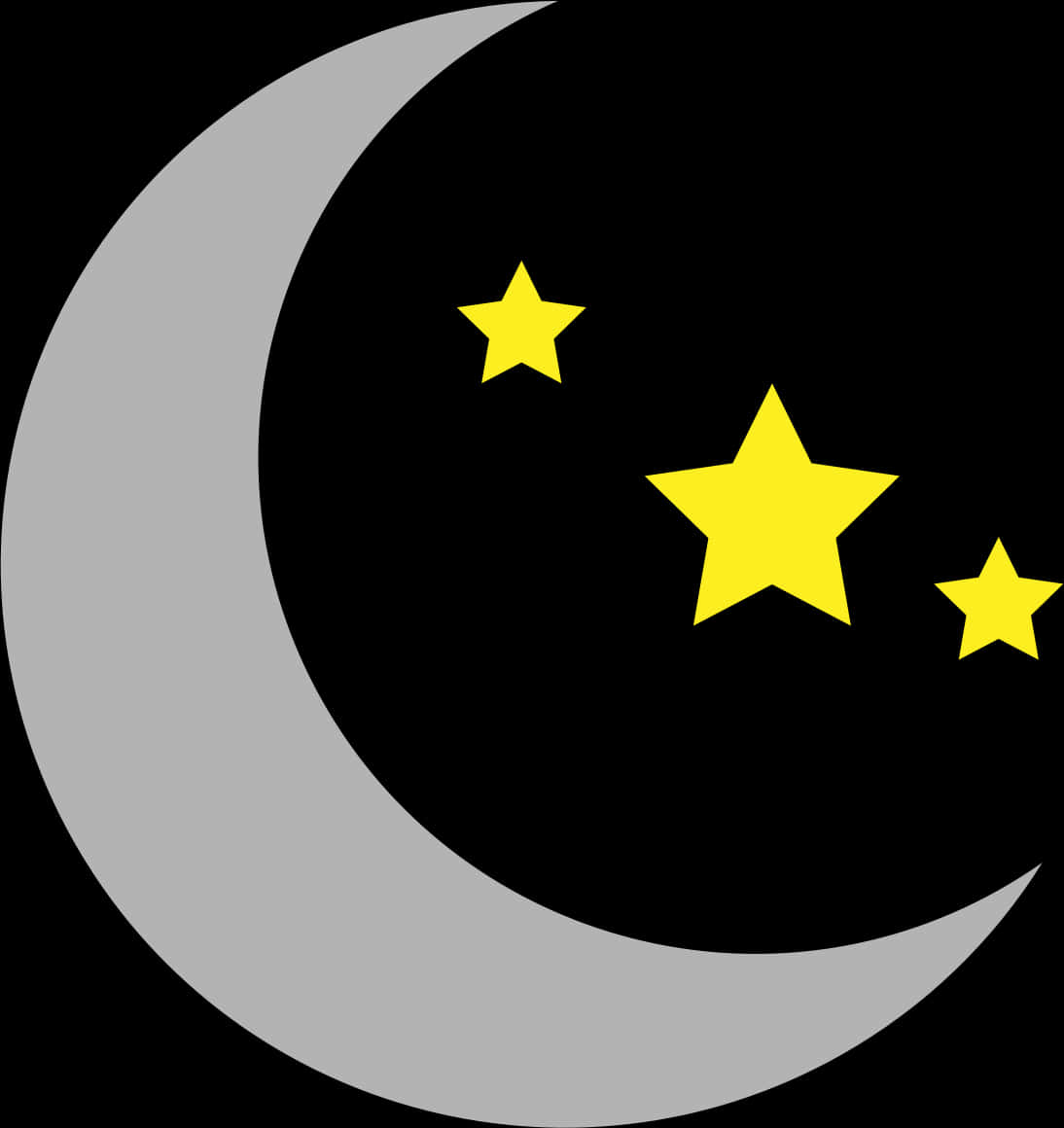 新月與星星圖案 壁紙