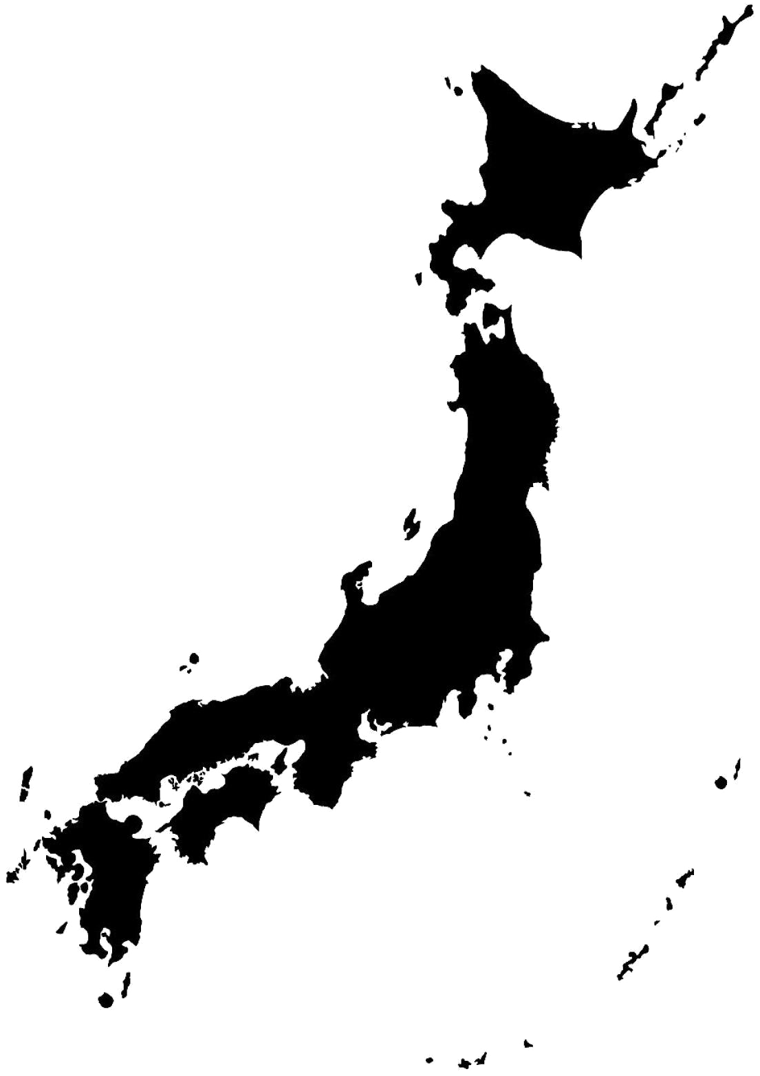 日本地圖輪廓 壁紙