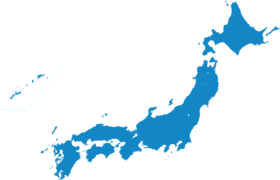 日本 桌布 壁紙 — 日本群島的極簡藍色剪影在嚴肅的黑色背景上脫穎而出。