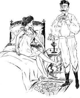 昏暗中的戀人擁抱 壁紙