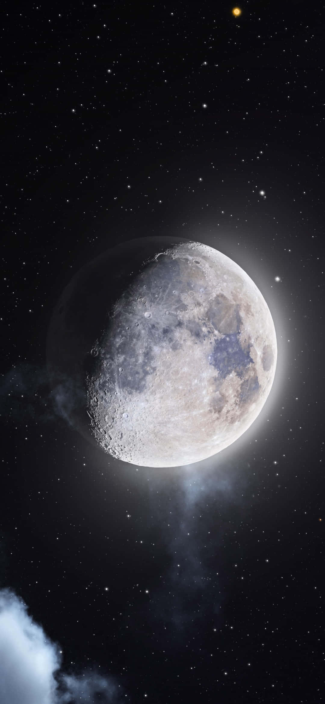 星星與月亮背景 壁紙