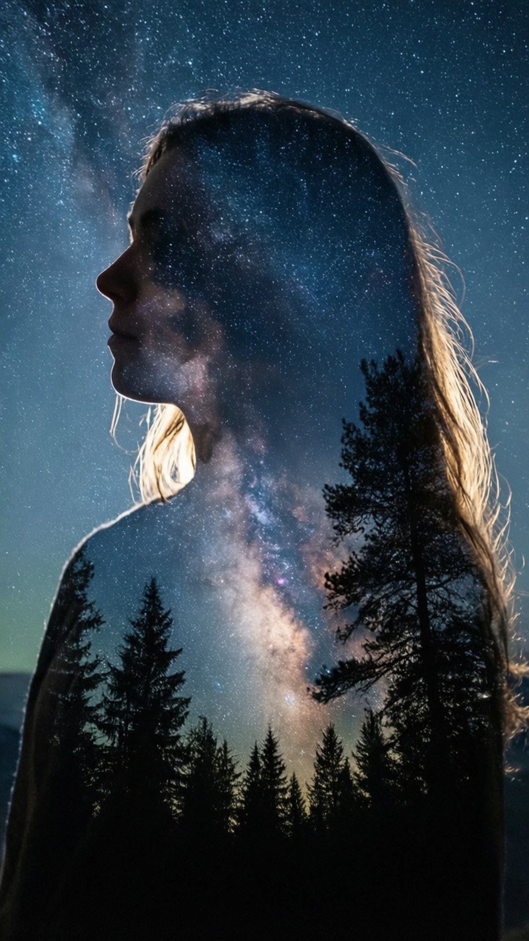 星空剪影 壁紙