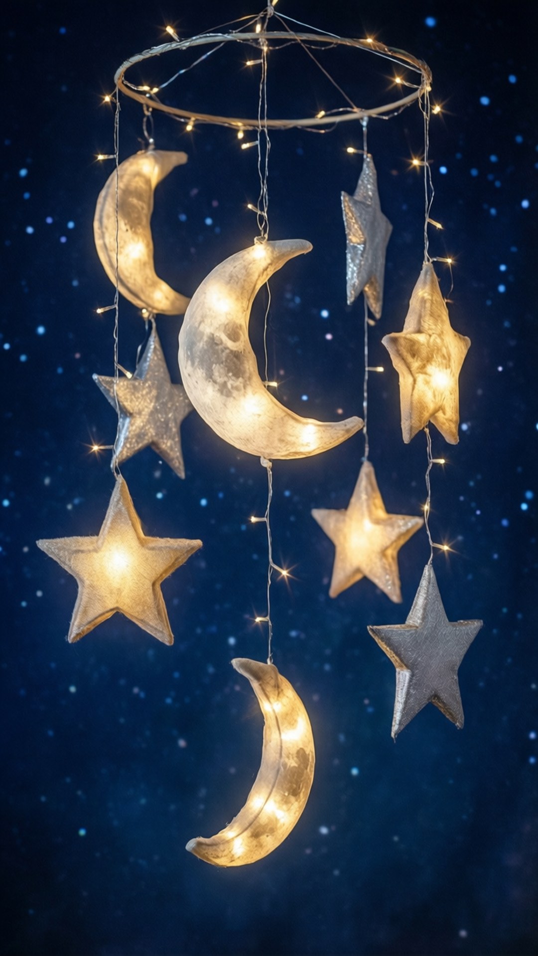 星空夜掛飾 壁紙