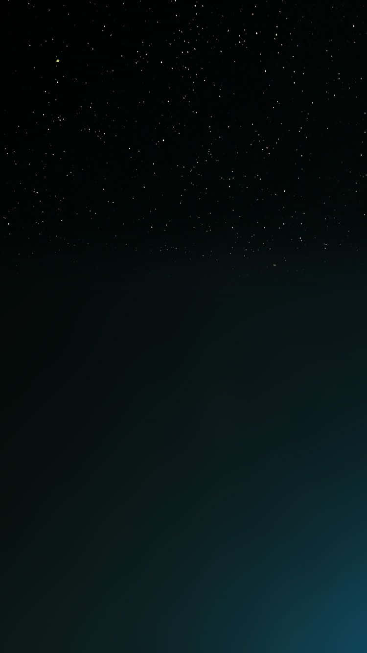 桌布 壁紙 — 星空夜空從深黑色過渡到下方的青綠色漸變。