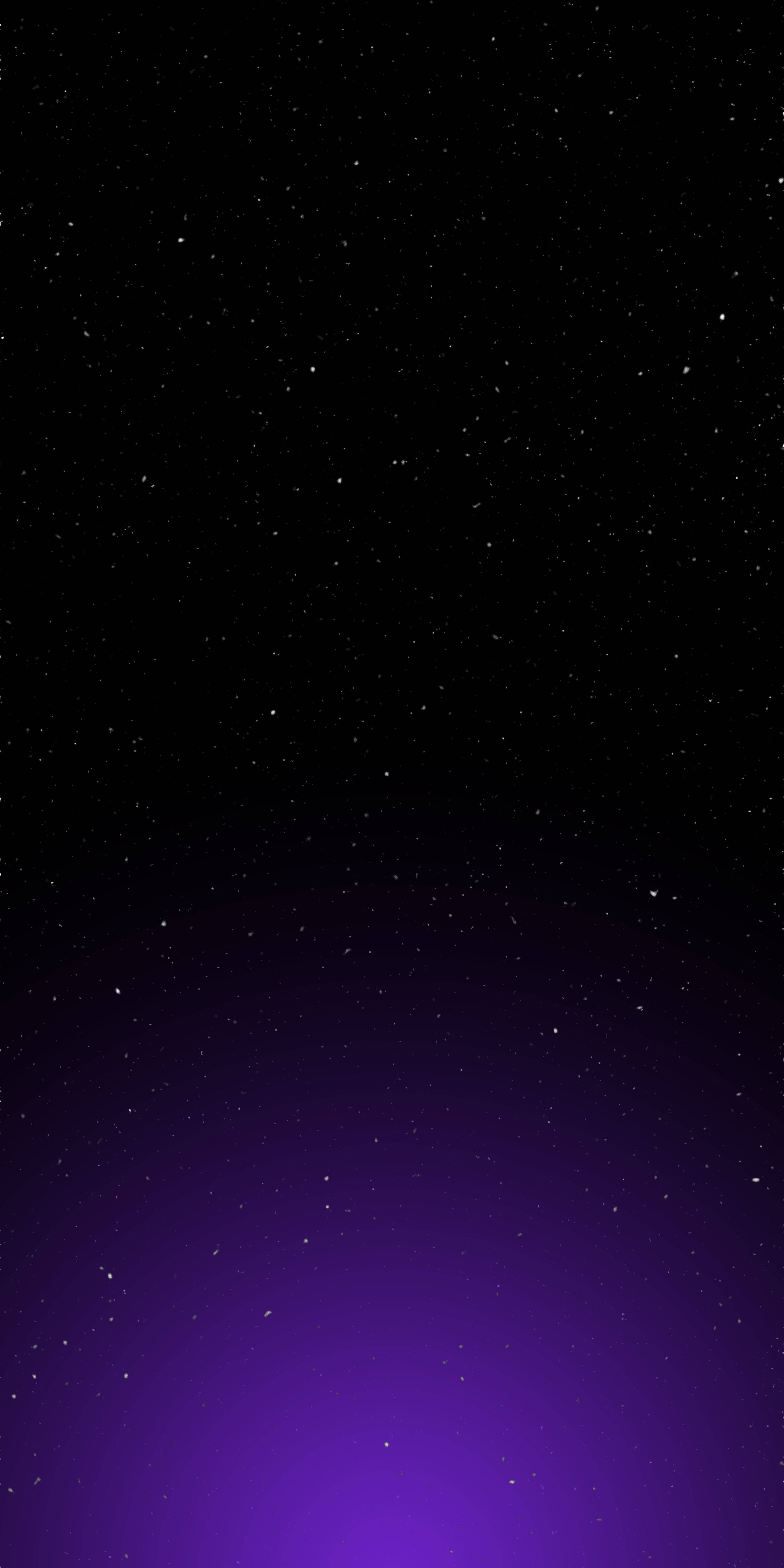 黑色與紫色 桌布 壁紙 — 星空夜空從深黑色過渡到地平線上的鮮豔紫色。