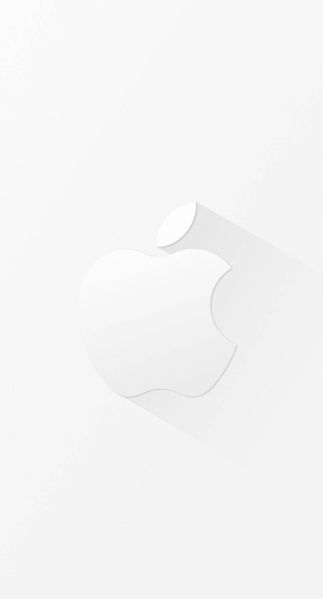 時尚 iPhone 白色極簡蘋果標誌 — 蘋果 壁紙