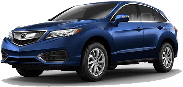Cool Car 桌布 壁紙 — 時尚藍色Acura RDX SUV在工作室燈光下展示，帶有乾淨的白色背景和微妙的陰影。