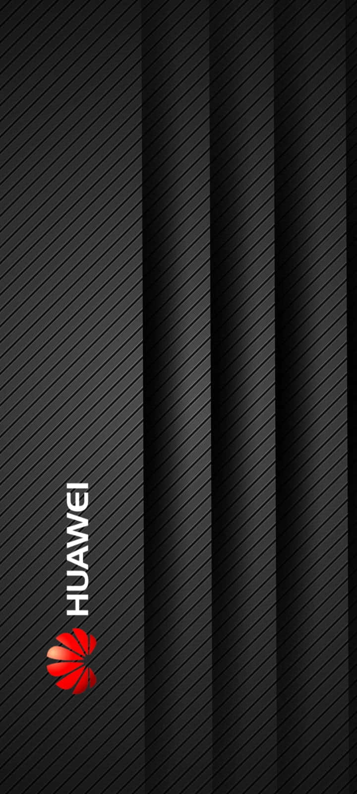 黑色對角線條背景上的Huawei標誌 — 華為 GIF 壁紙