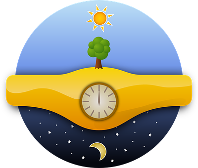 晝夜循環概念藝術 壁紙