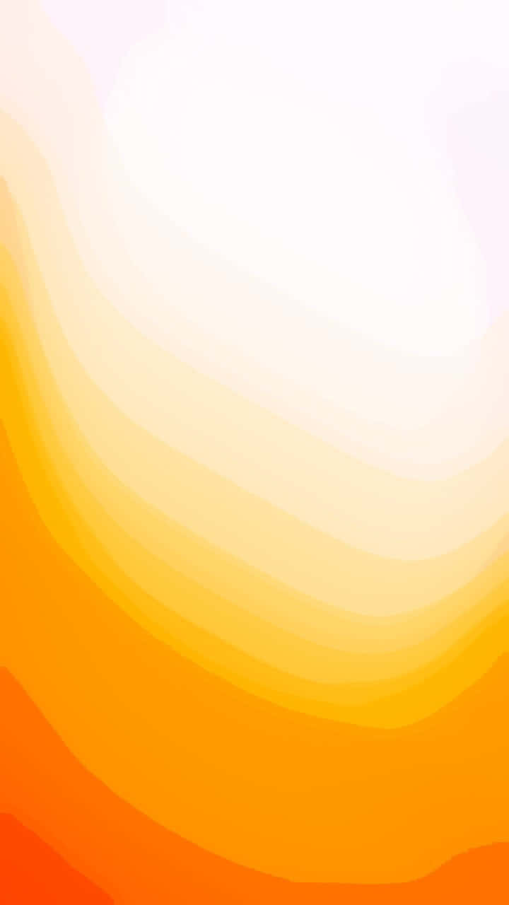 Yellow Gradient 桌布 壁紙 — 暖橙色、黃色和白色的柔和漸變，以溫柔的曲線波浪在畫面中流動。
