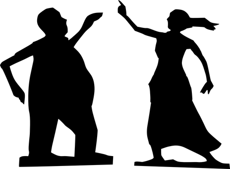 暗影中的舞動 壁紙