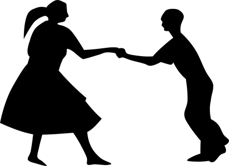 暗影中的舞蹈表演 壁紙