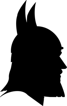 暗色剪影肖像 壁紙