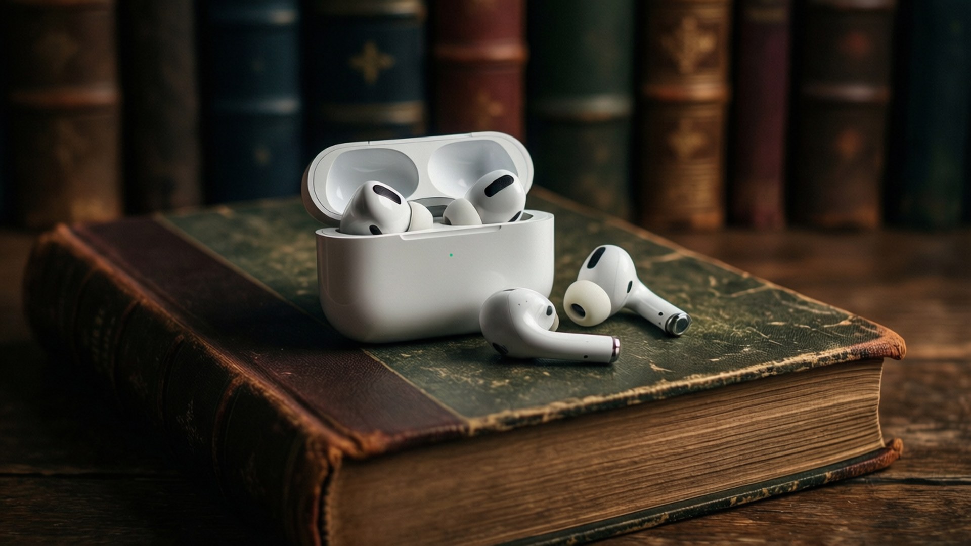 暗黑學院風AirPods 壁紙