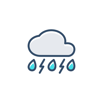 暴風雨雲圖標 壁紙