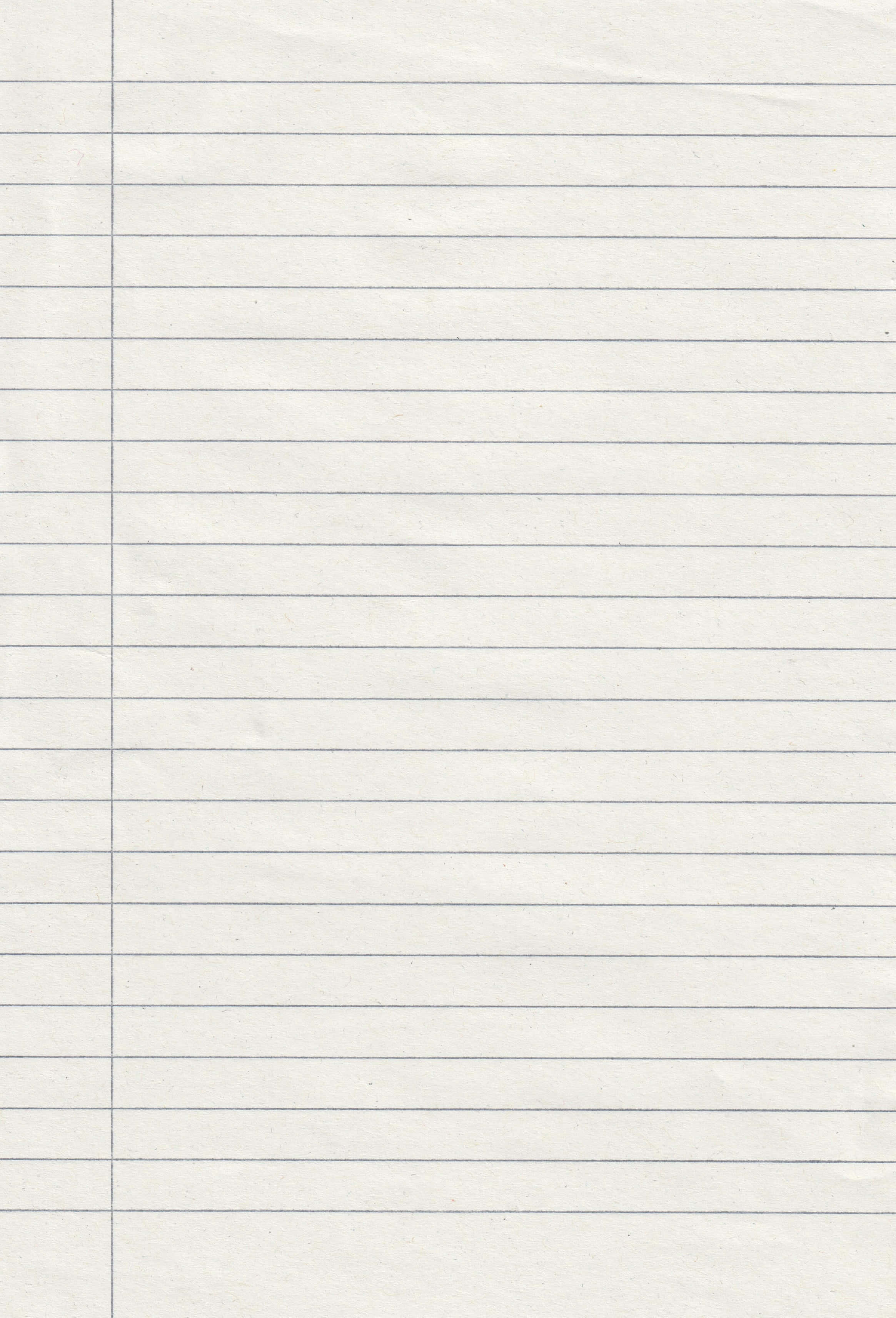 notes 桌布 壁紙 — 有紋理的白色筆記本紙張特寫，上面有均勻間隔的藍色水平線和一條垂直的邊界線。