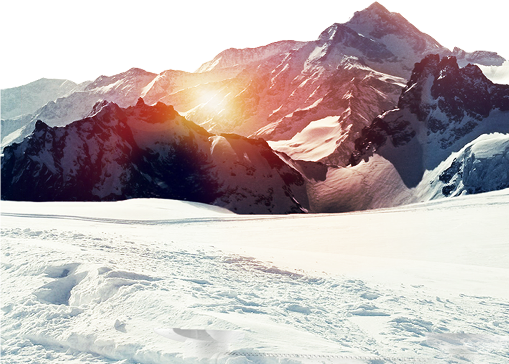 朝陽映照雪峰 壁紙