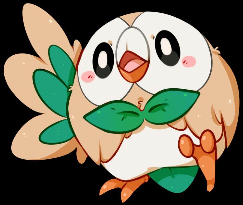 木木梟卡通插畫 壁紙