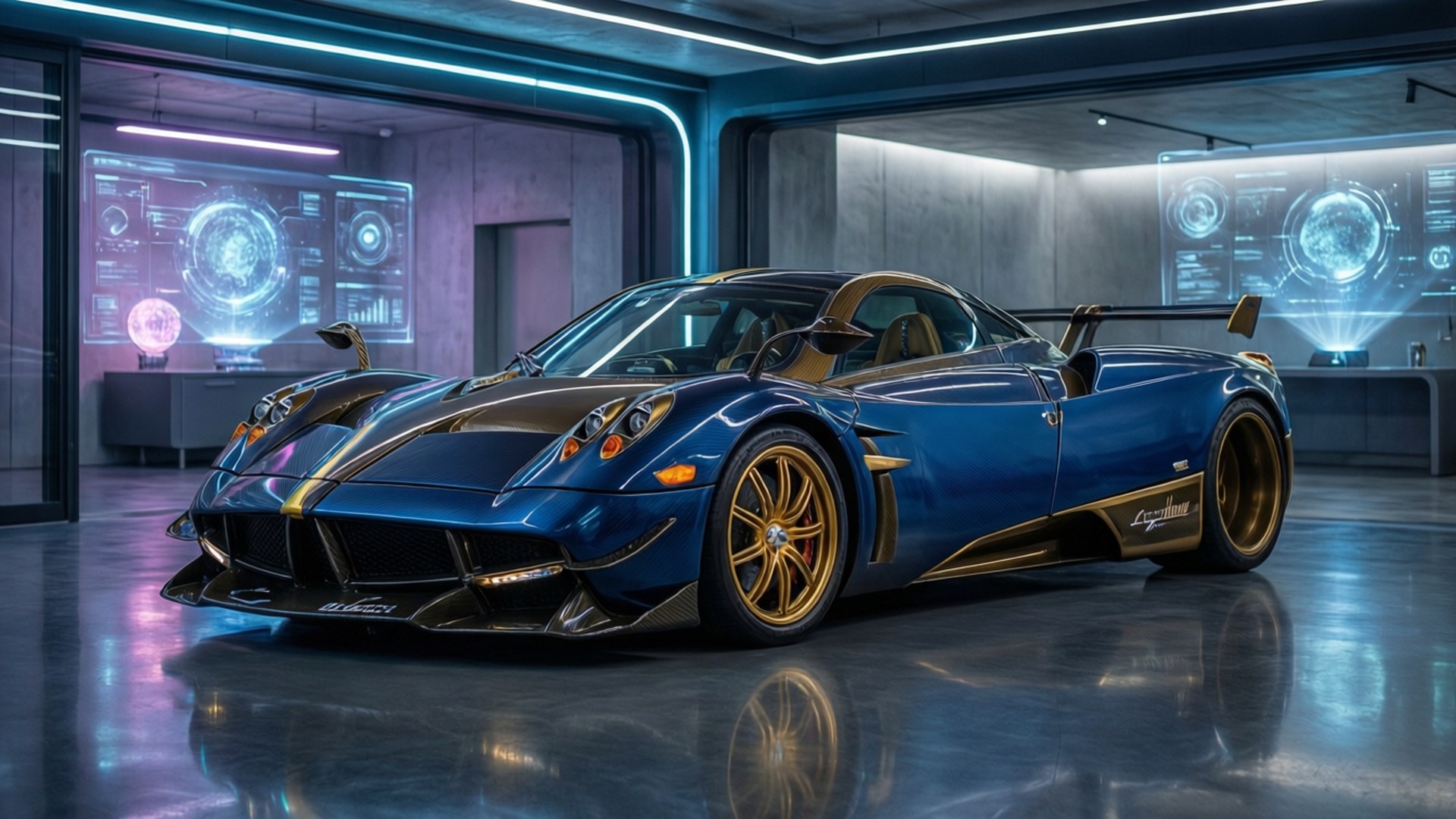 未來感車庫 壁紙