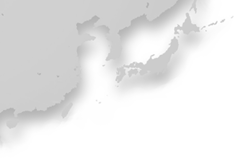 日本 桌布 壁紙 — 東亞和日本的灰色剪影，帶有柔和陰影，逐漸融入白色背景。