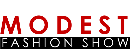 Logo Design 桌布 壁紙 — 東京謙遜時裝展的粗體字型標誌，白紅文字配黑色背景。