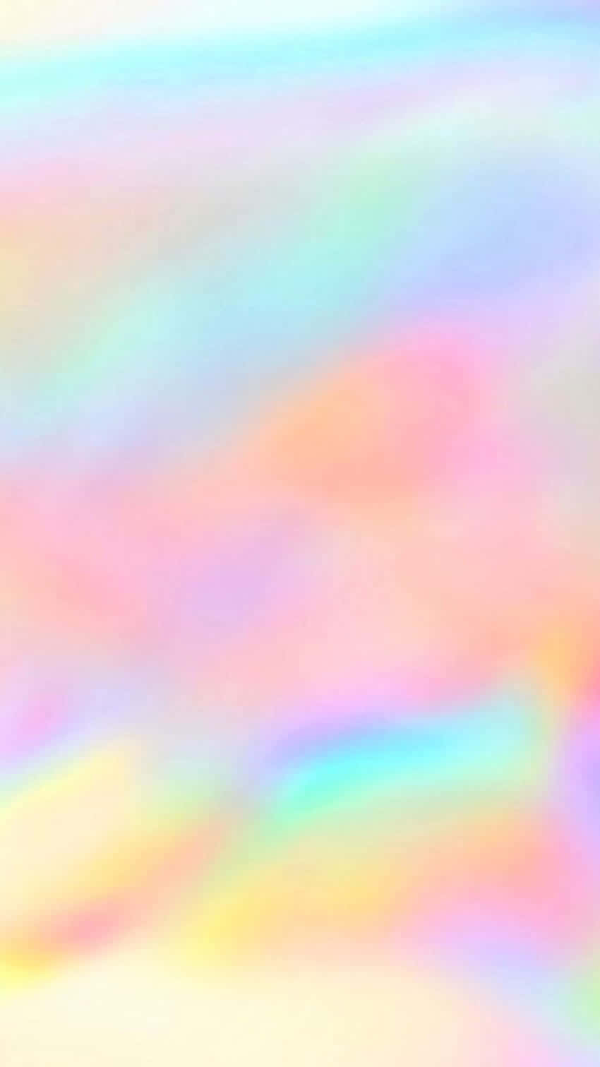 桌布 壁紙 — 柔和夢幻的粉彩彩虹色調漸變，無縫融合在整個畫面中。
