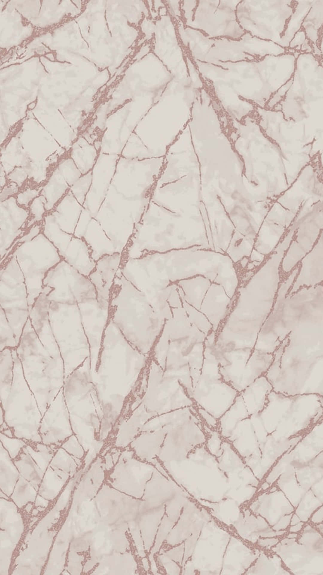 Rose Gold Marble 桌布 壁紙 — 柔和奶油色背景上優雅的玫瑰金紋理大理石圖案，帶有自然流暢的線條。
