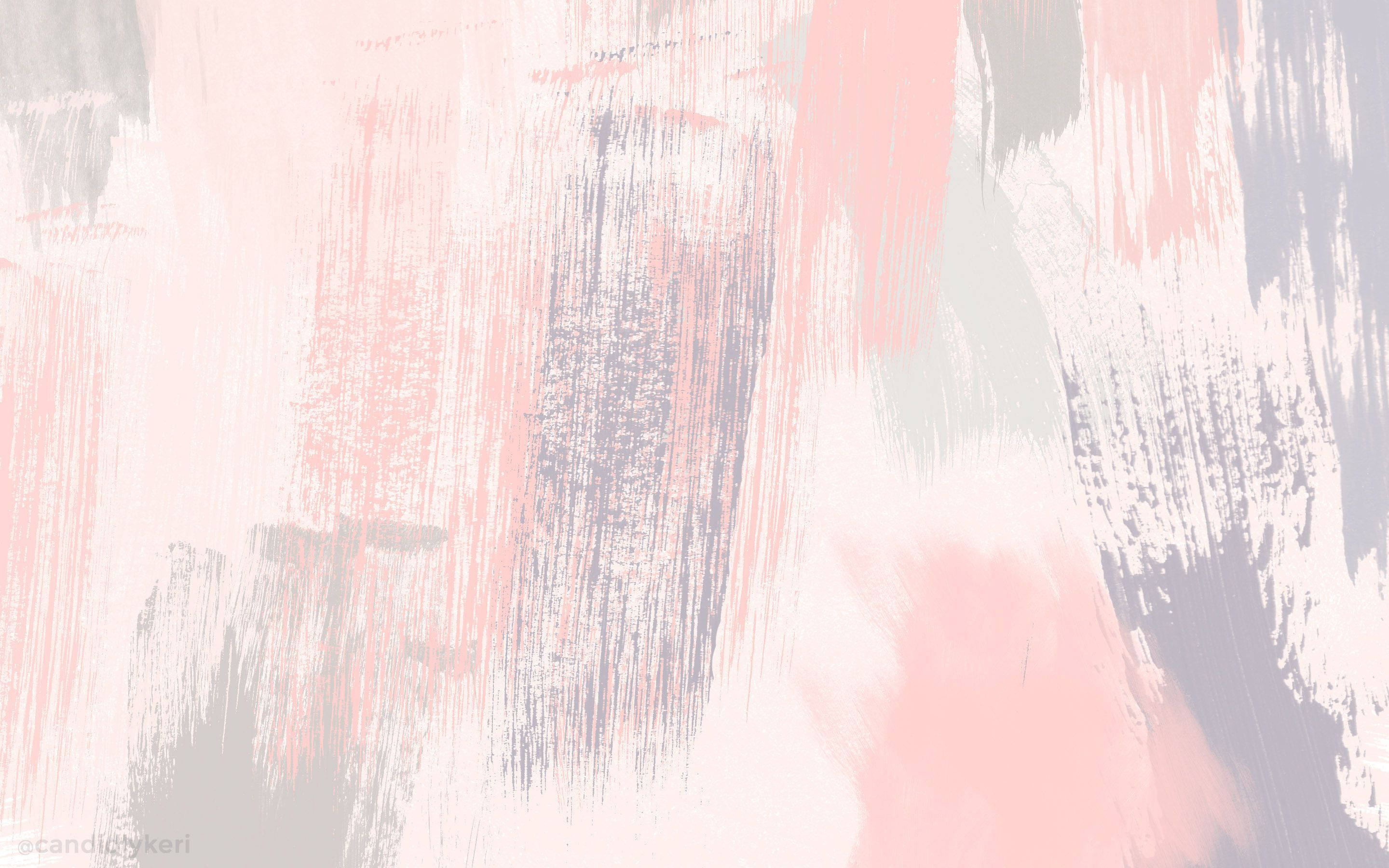 Painting 桌布 壁紙 — 柔和抽象筆觸以粉紅、灰色和白色營造出溫柔的紋理背景。
