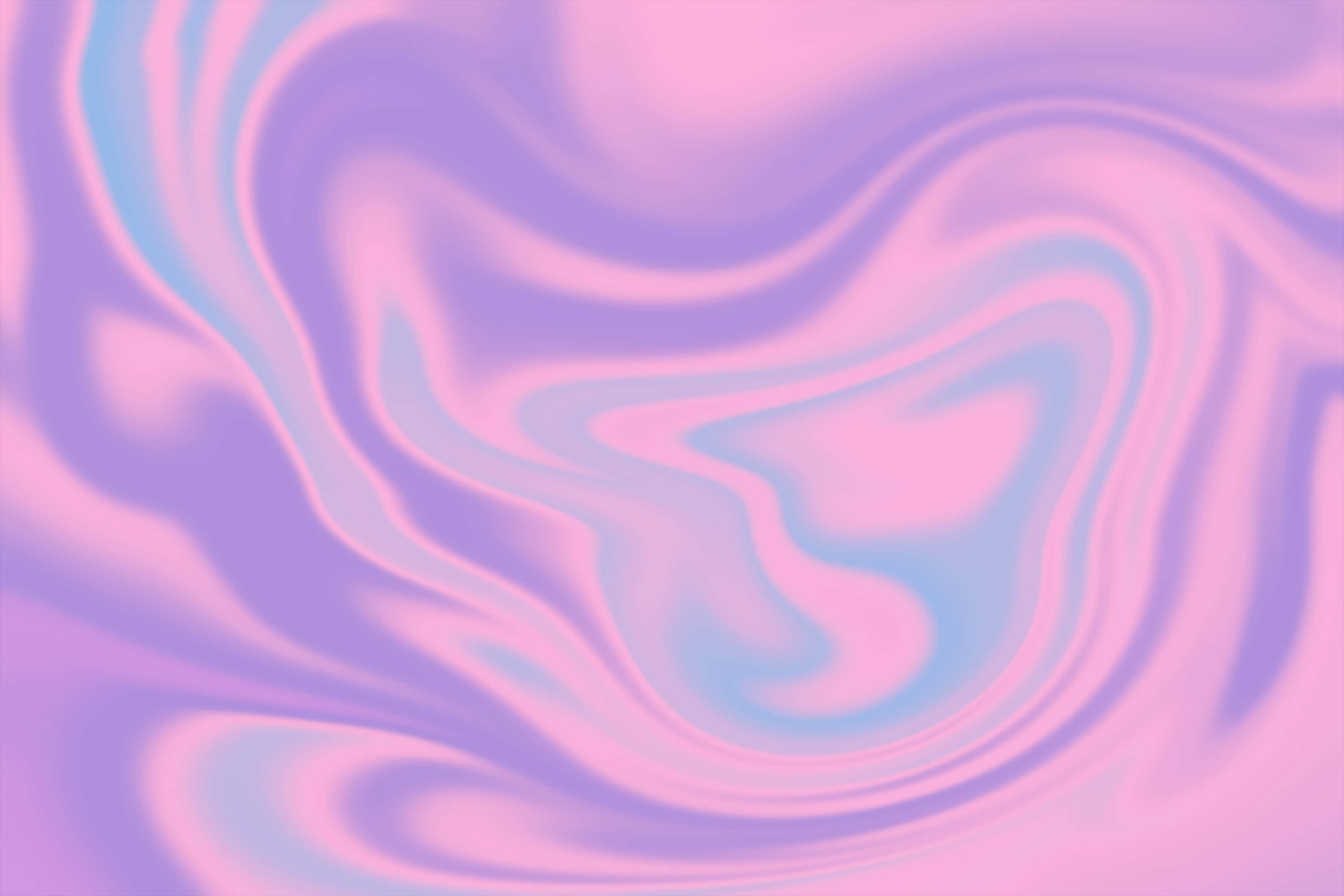 Pink Swirl 桌布 壁紙 — 柔和旋轉的粉彩粉紅和薰衣草漸變，營造出夢幻般的抽象流體運動。