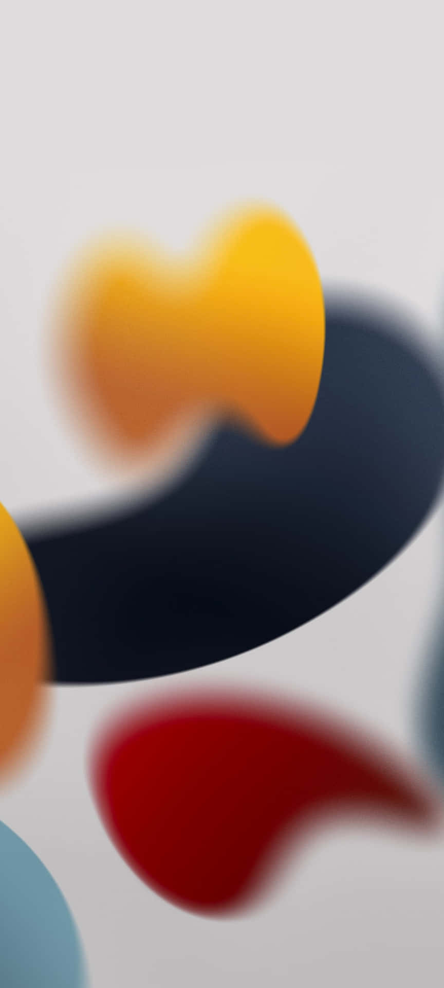 淺色背景上模糊的彩色抽象形狀 — iOS 14 GIF 壁紙