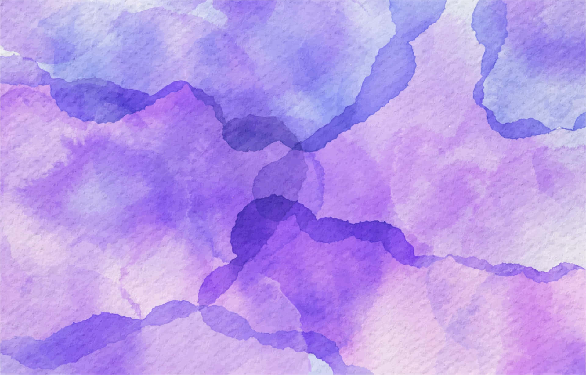 Violet 桌布 壁紙 — 柔和流動的水彩洗滌在薰衣草和紫羅蘭色中，營造出帶有柔和紋理的夢幻抽象背景。