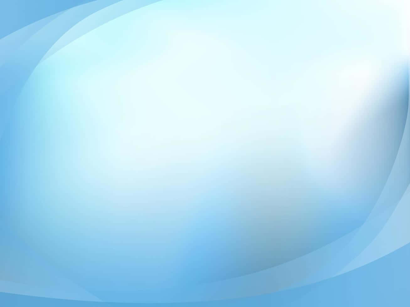 Shapes 桌布 壁紙 — 柔和流動的淺藍色抽象波浪在寧靜的漸變背景上輕輕彎曲。