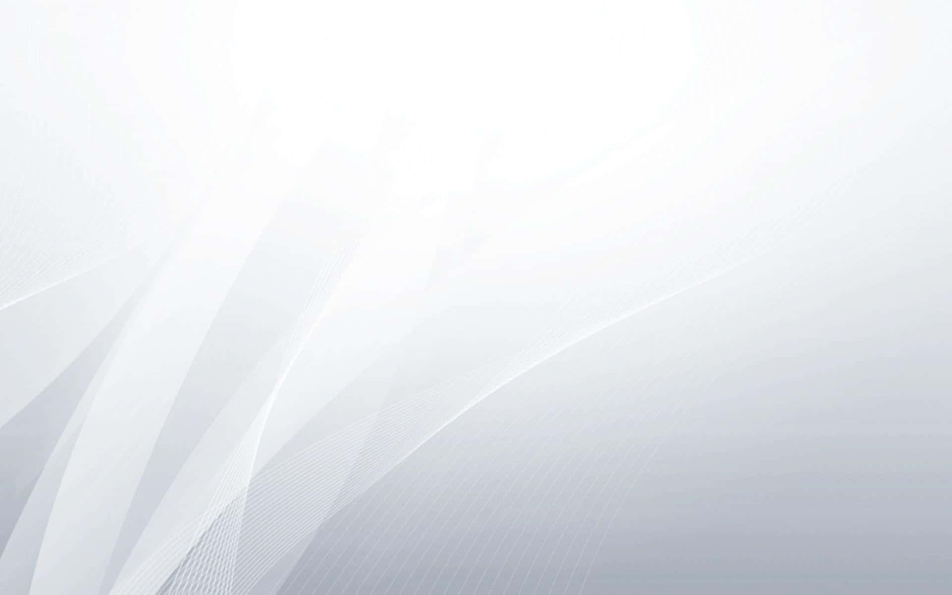 White Color 桌布 壁紙 — 柔和流動的白色和灰色抽象線條，搭配柔和的漸層，營造出寧靜的極簡背景。