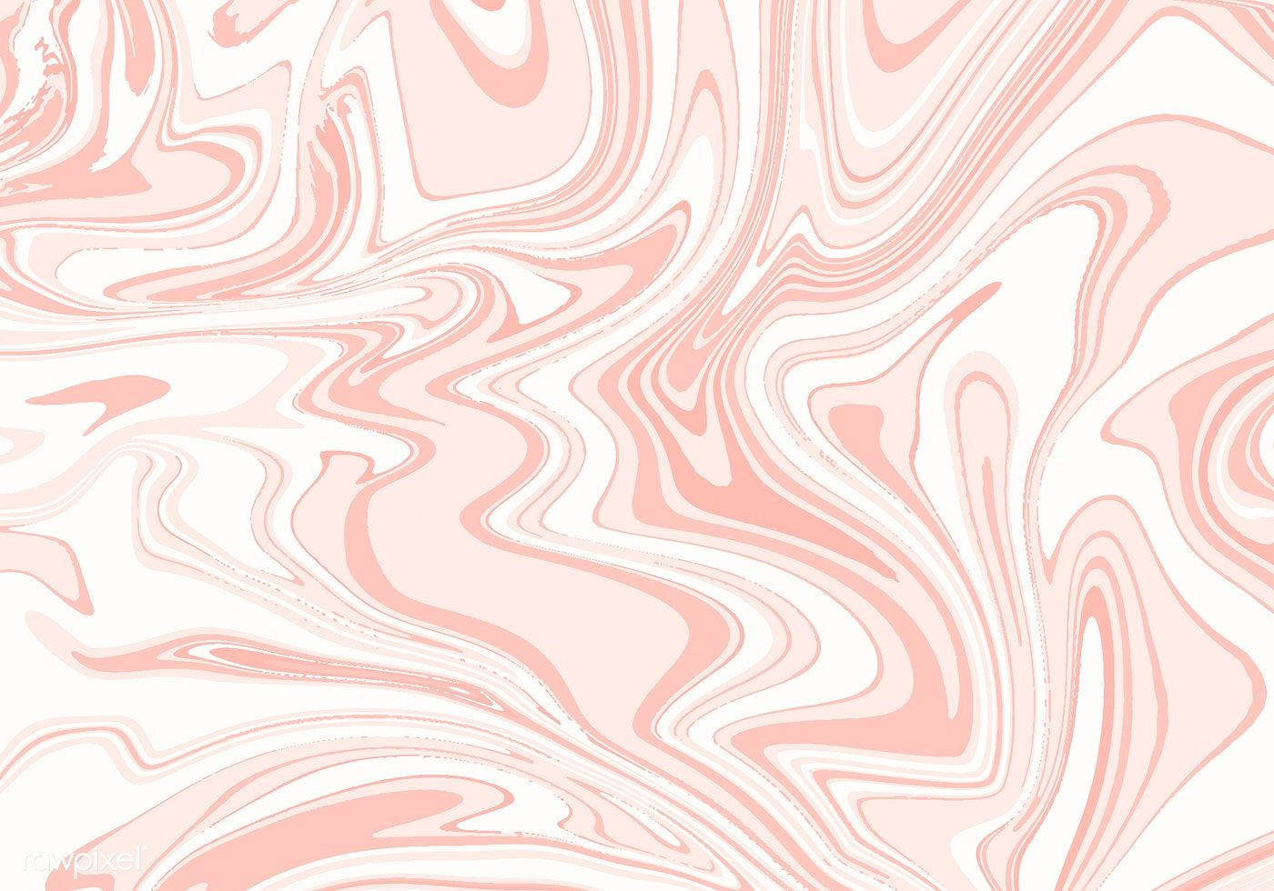 粉紅色系 桌布 壁紙 — 柔和流動的胭脂粉紅和白色漩渦，以溫柔曲線和層疊紋理營造出夢幻般的抽象圖案。
