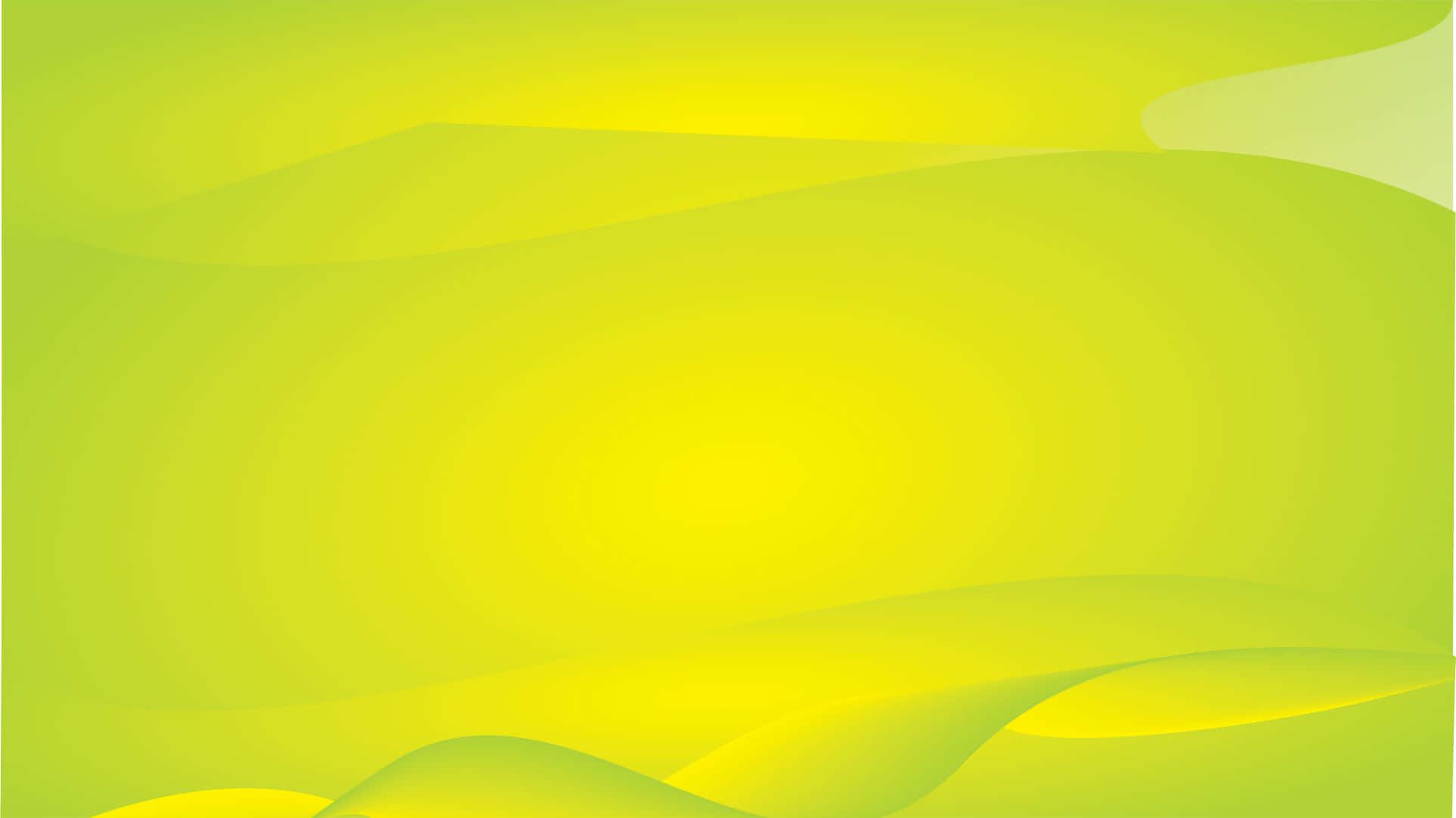 Green Gradient 桌布 壁紙 — 柔和流動的青檸和黃色漸層波浪，營造出平靜的抽象背景。