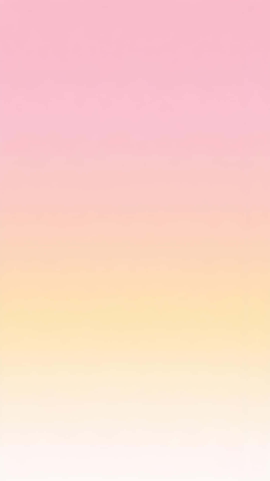 Dreamy Pink Yellow Ombre Wallpaper 壁紙 — 柔和漸層壁紙，從粉紅色過渡到淡黃色和白色。