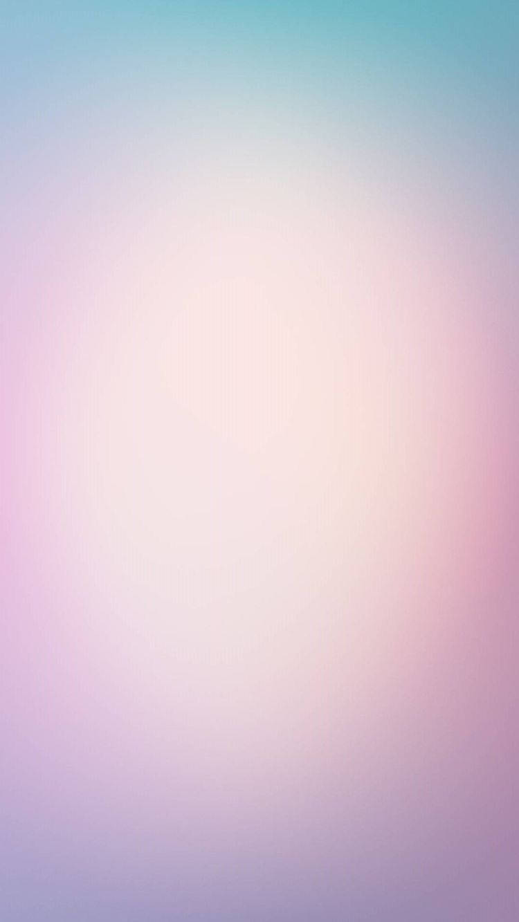 iPhone 桌布 壁紙 — 柔和漸層壁紙，融合粉紅、薰衣草紫和青色，中央帶有微妙的幾何圖案。