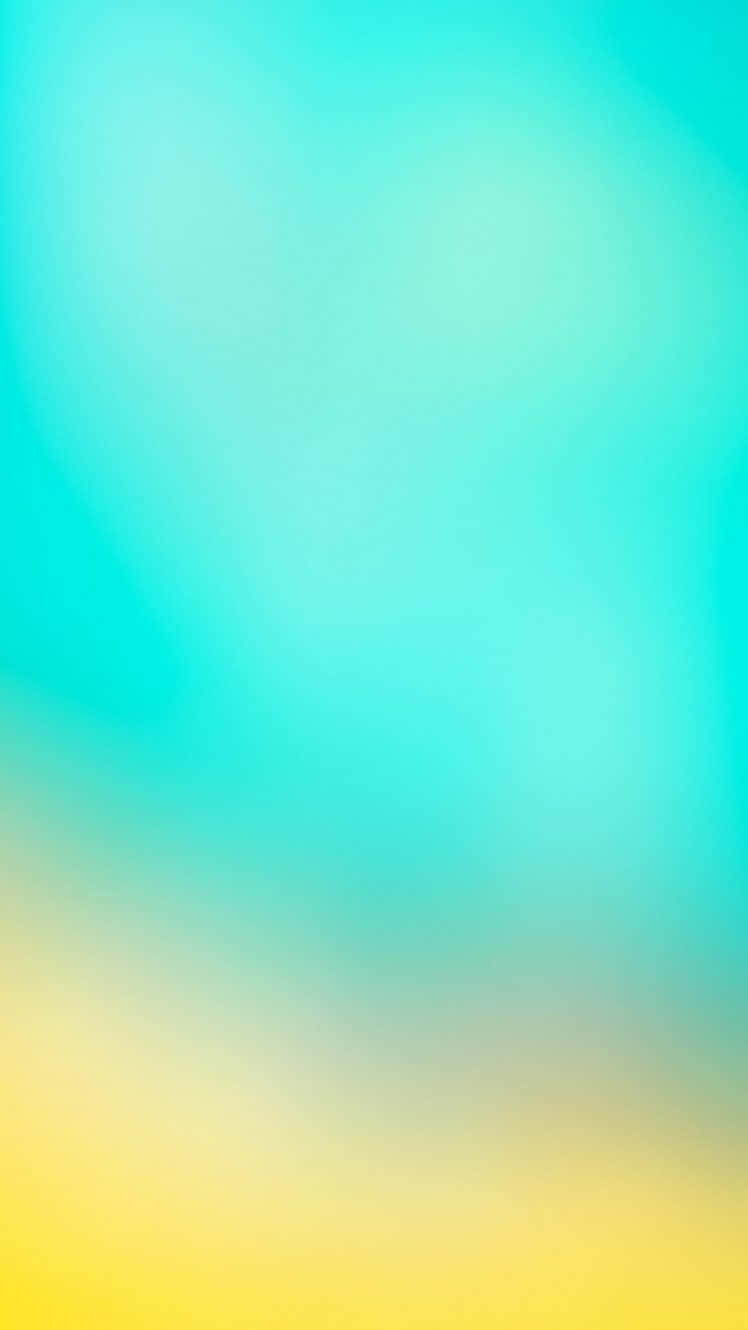 Background Design 桌布 壁紙 — 柔和漸層混合青綠色和黃色，營造出平靜的抽象背景。