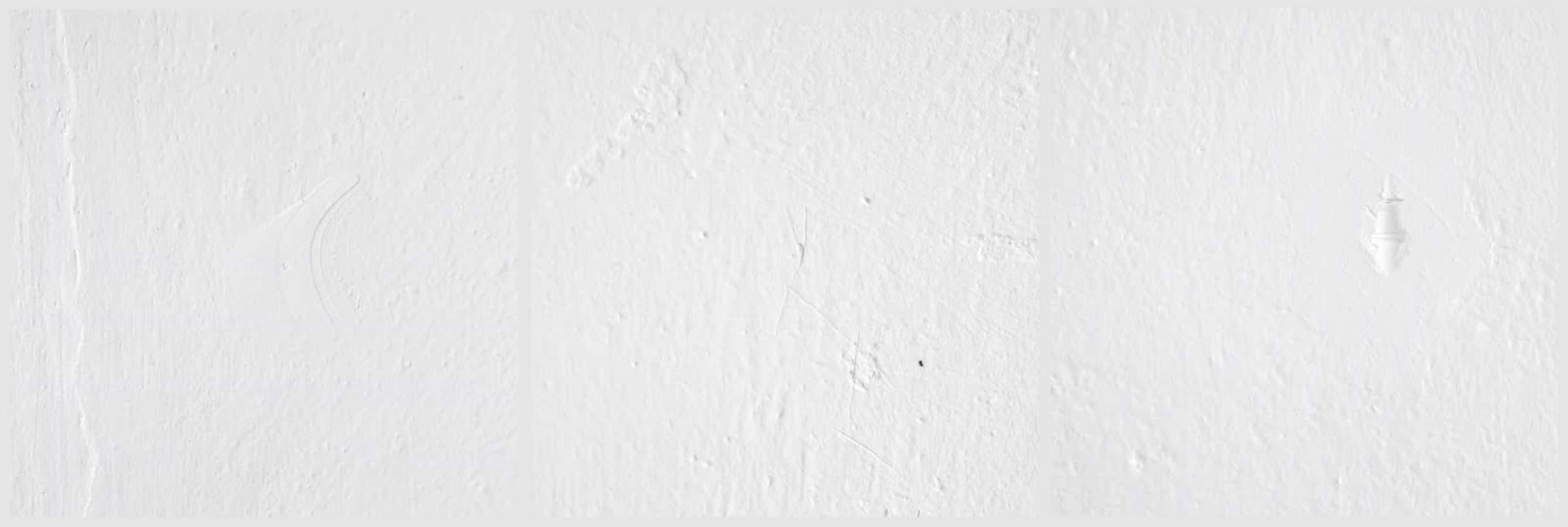 Cement 桌布 壁紙 — 柔和燈光下，帶有細微瑕疵和模糊痕跡的紋理白色牆壁特寫。