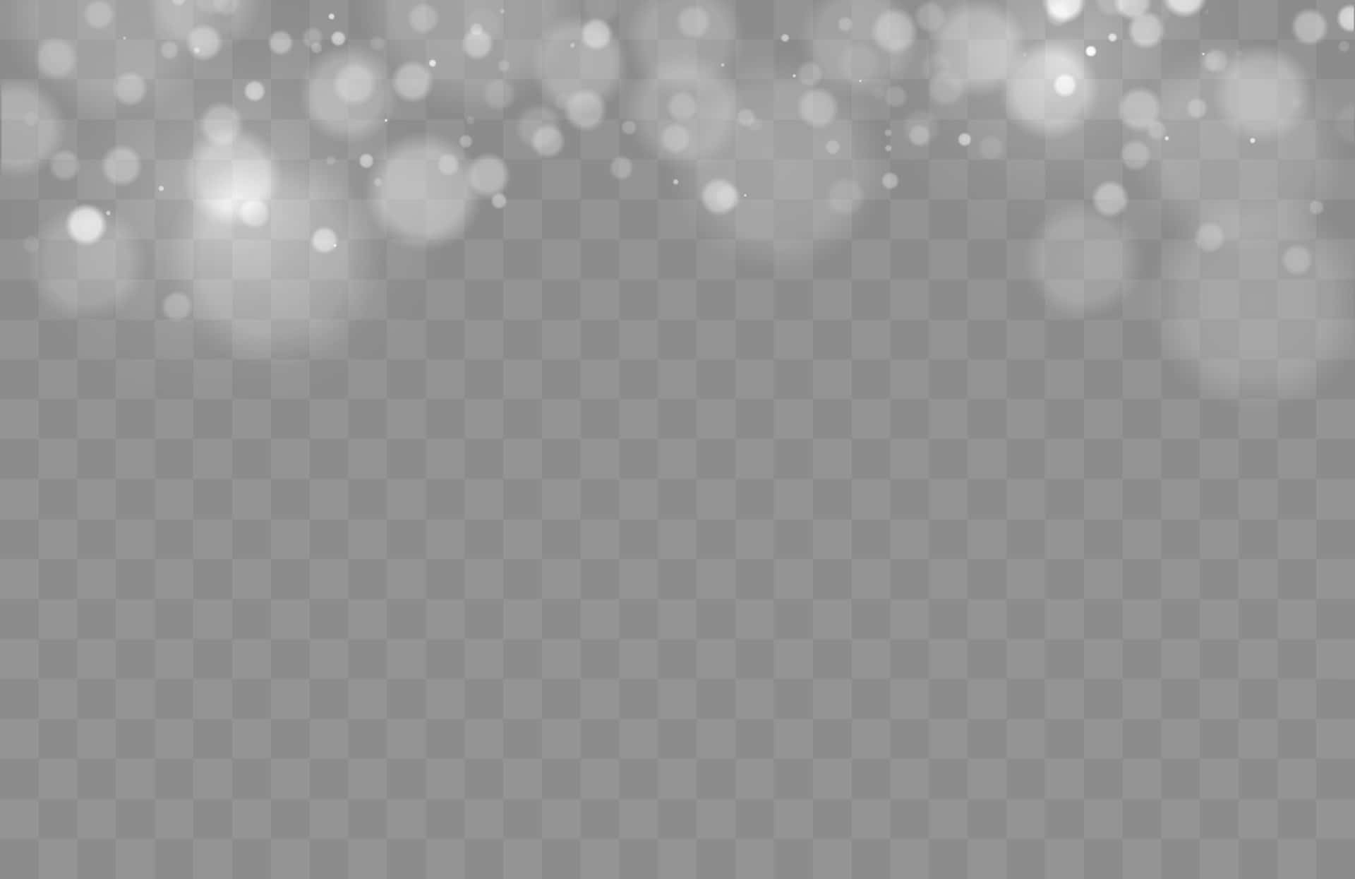 White Sparkle 桌布 壁紙 — 柔和發光的散景燈光漂浮在透明棋盤背景上，營造出夢幻空靈的效果。
