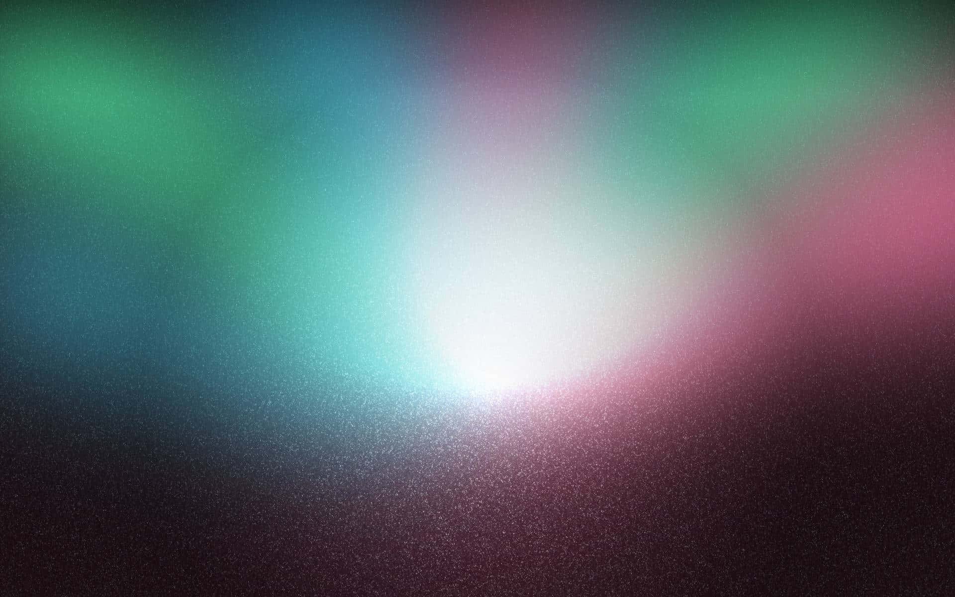 Aura 桌布 壁紙 — 柔和發光的青綠色、粉紅色和白色漸變從明亮的中心向深色紋理背景輻射。