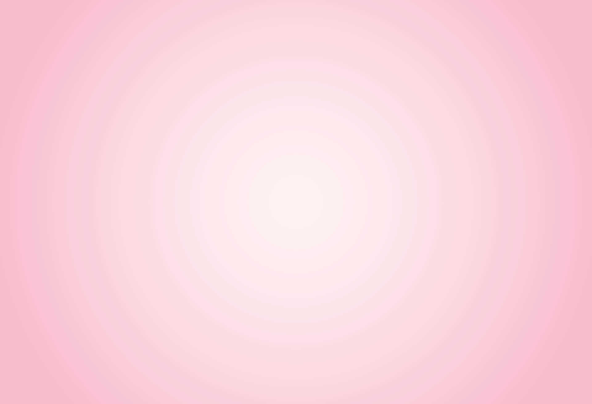 Pink Gradient 桌布 壁紙 — 柔和的同心圓從明亮的中心以粉彩粉紅色和白色的漸變向外擴散。