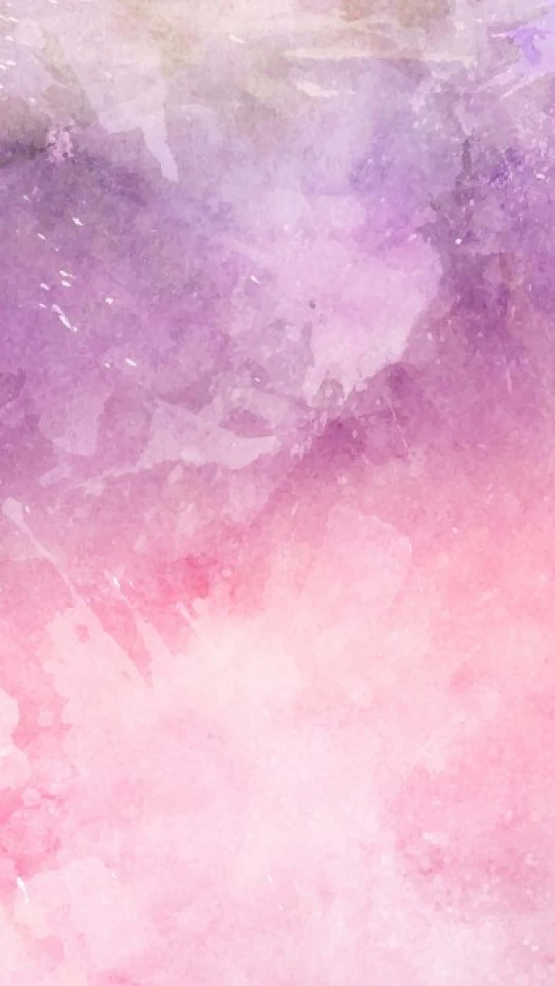 Pink Watercolor 桌布 壁紙 — 柔和的水彩洗滌將薰衣草紫色融入腮紅粉紅色，帶有紋理筆觸和微妙的白色高光。