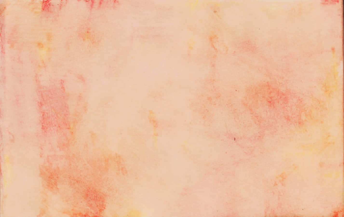 Peach Aesthetic 桌布 壁紙 — 柔和的水彩洗滌效果，採用蜜桃和珊瑚色調，畫布上帶有細微紋理和溫和的顏色暈染。