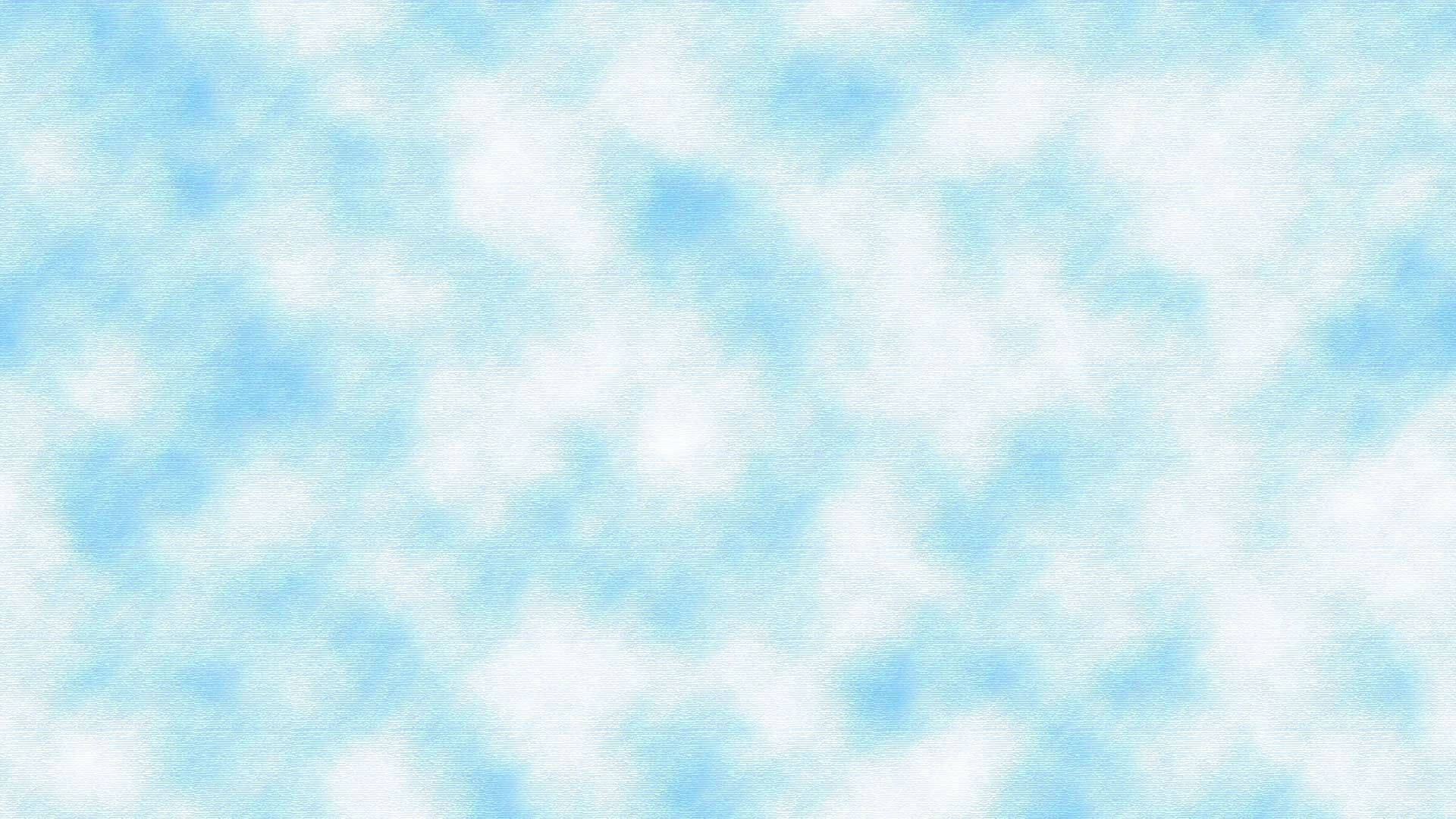 可愛風格 桌布 壁紙 — 柔和的淺藍色和白色抽象雲朵紋理圖案，搭配柔和漸變背景。