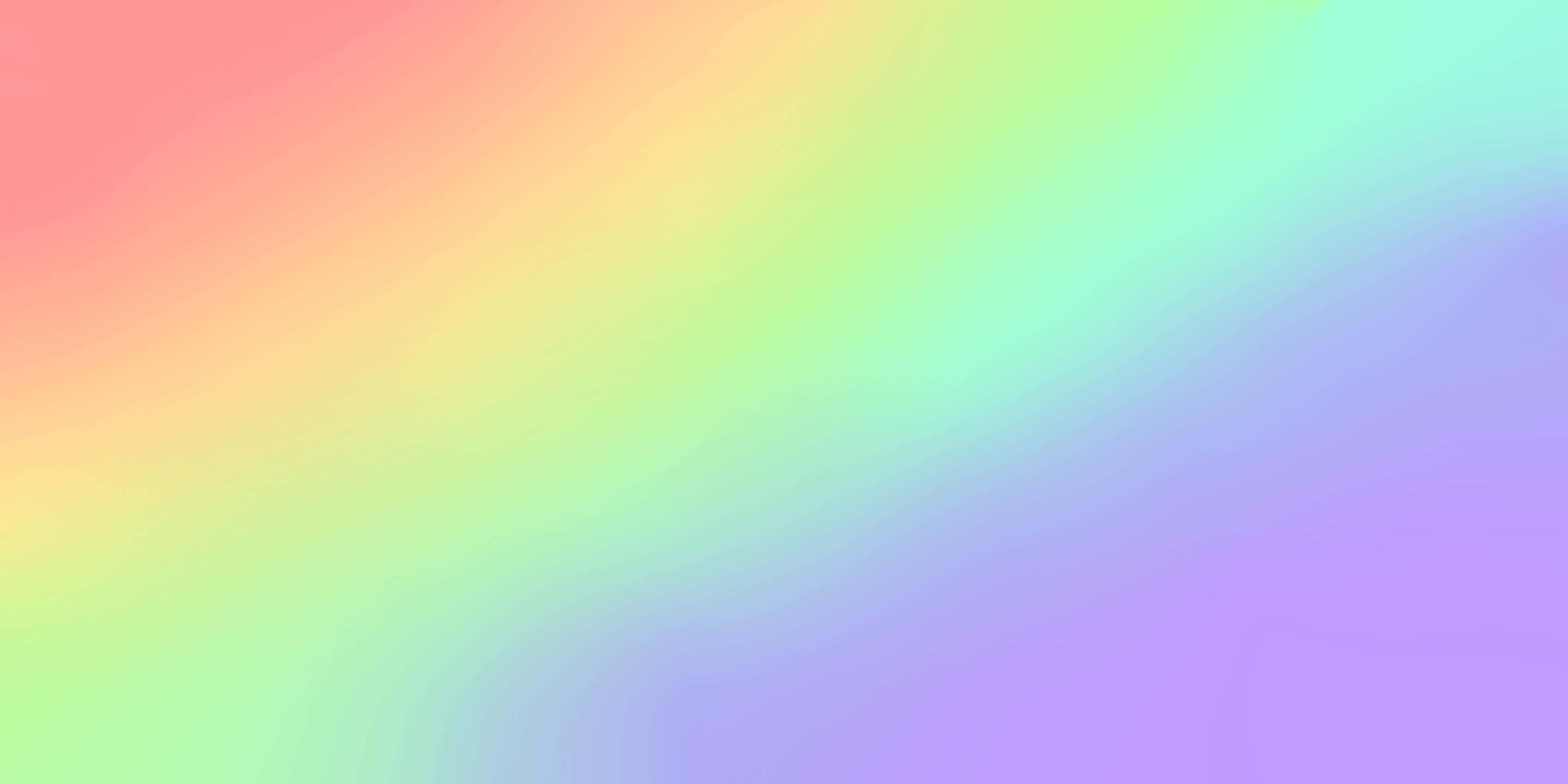 Pastel Ombre 桌布 壁紙 — 柔和的粉彩彩虹色調漸變，對角線流過畫面。