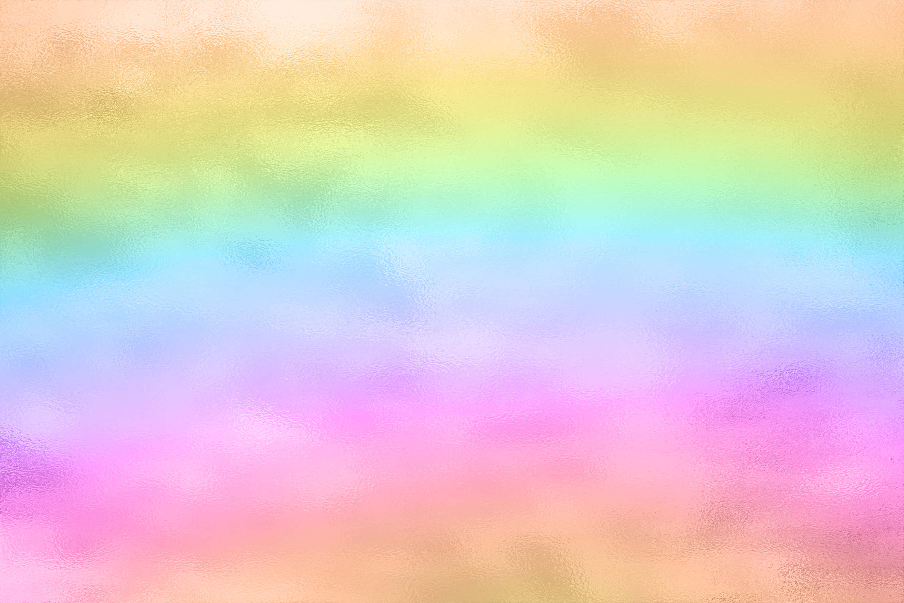 Rainbow Gradient 桌布 壁紙 — 柔和的粉彩彩虹色調漸變，無縫融合在有紋理的表面上。